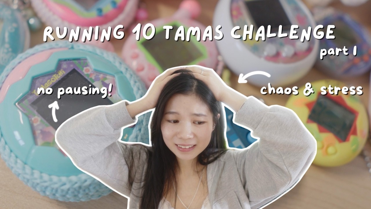 Raising 10 Tamagotchi challenge 🔥│ part 1
