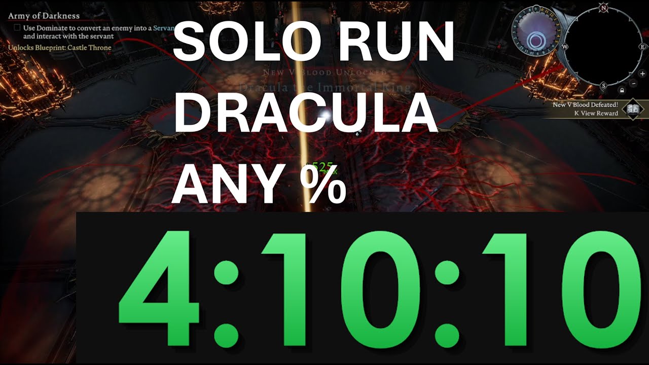 World Record - V Rising 1.1 - Speedrun Dracula Any% - 4h10