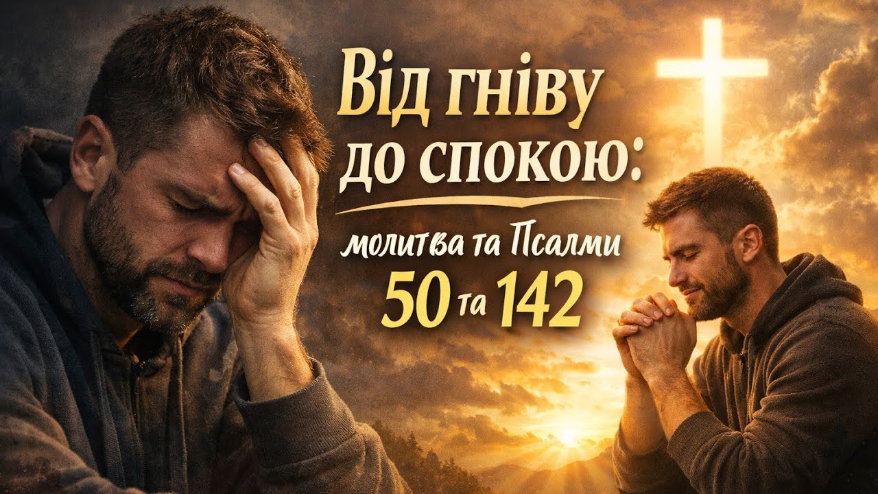 Молитва від гніву та тривоги | Псалми 50 і 142 українською. 