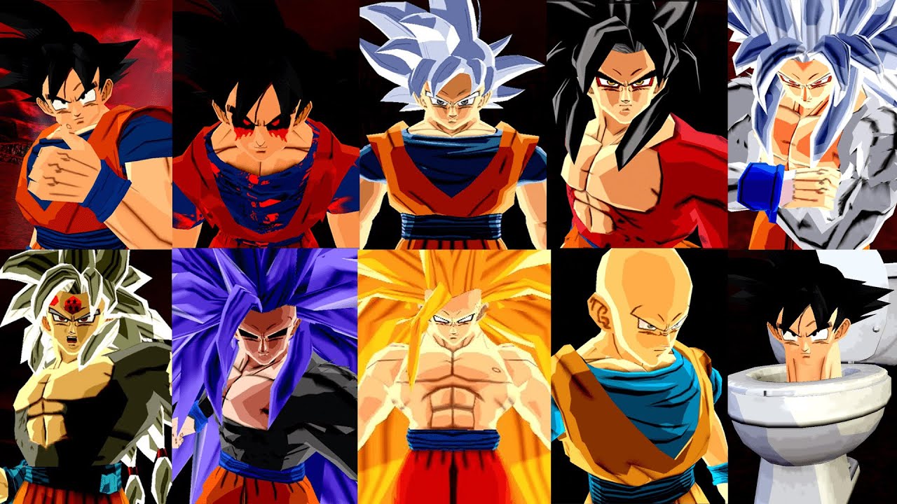 ISO GOKUVERSE | TODAS LAS TRANSFORMACIONES | DBZ BT3