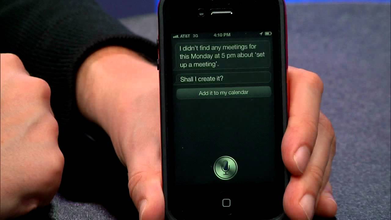 Демонстрация Siri