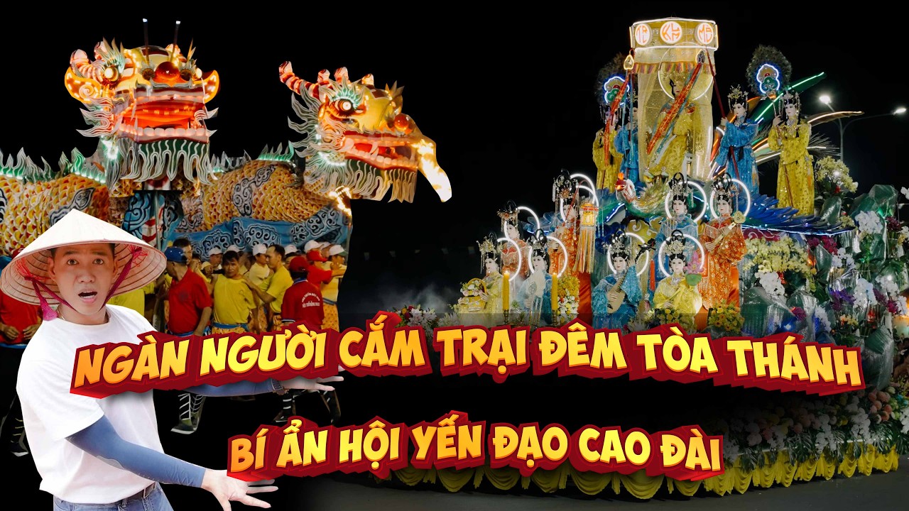 Sốc hơn 100 Gian Hàng Ngũ Quả KHỔNG LỒ, Truyền thuyết hội yến Diêu Trì Cung tại Tòa Thánh Tây Ninh