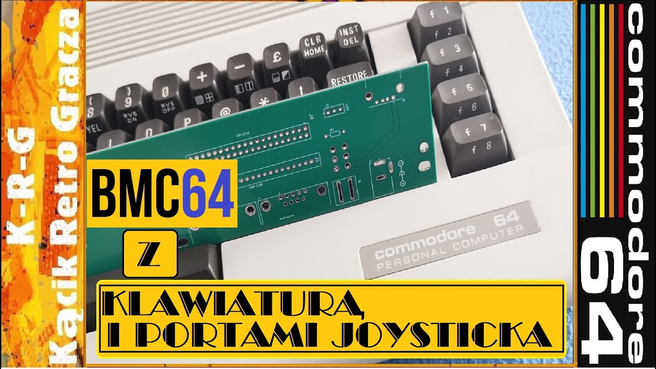 BMC64 W ORYGINALNEJ OBUDOWIE Z KLAWIATURA I PORTAMI JOYSTICKA | COMMODORE