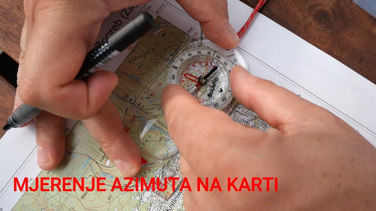 Mjerenje azimuta na karti