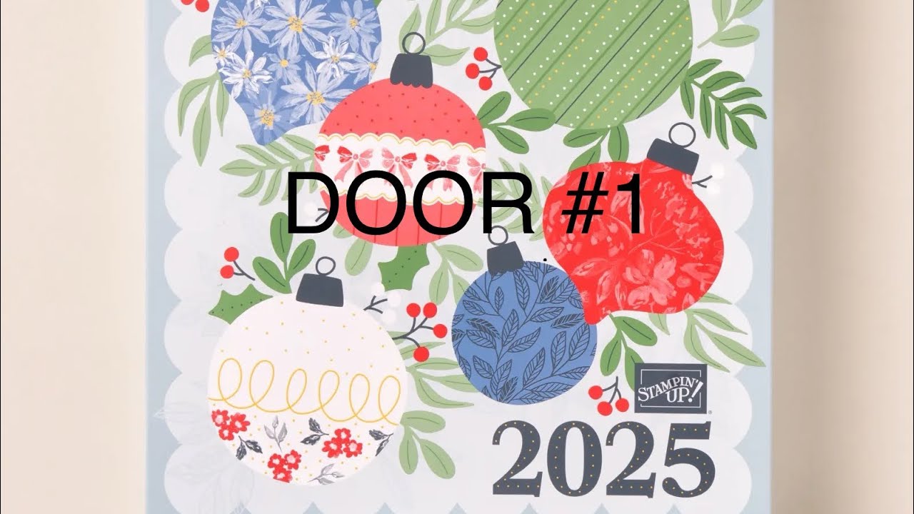 SPOILER ALERT! 12 Days of Crafting Advent Calendar - unboxing videos - DOOR #1