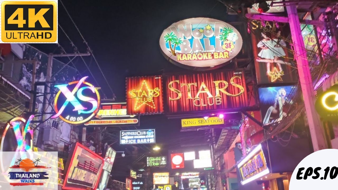 [4K] WALKING STREET VIRTUAL TOUR - PATTAYA THAILAND