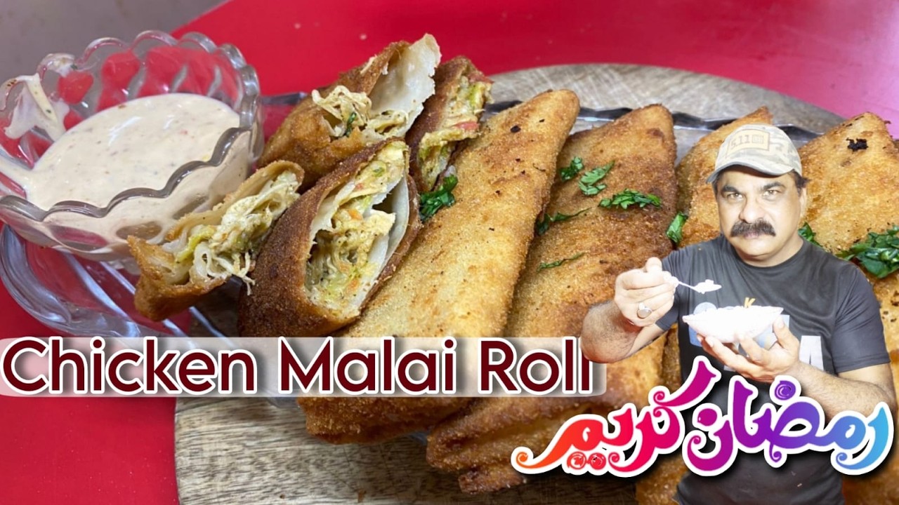 Chicken Malai Lachhaa Roll (Ramadan Special❤️✨) Recipe by King Chef Shahid