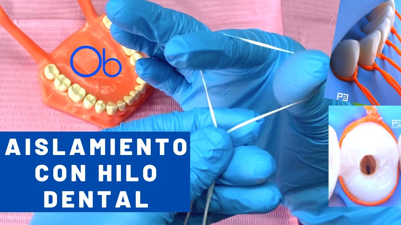 Aislamiento dental con hilo dental 🧶🧵🦷 ¡SIN GRAPA!