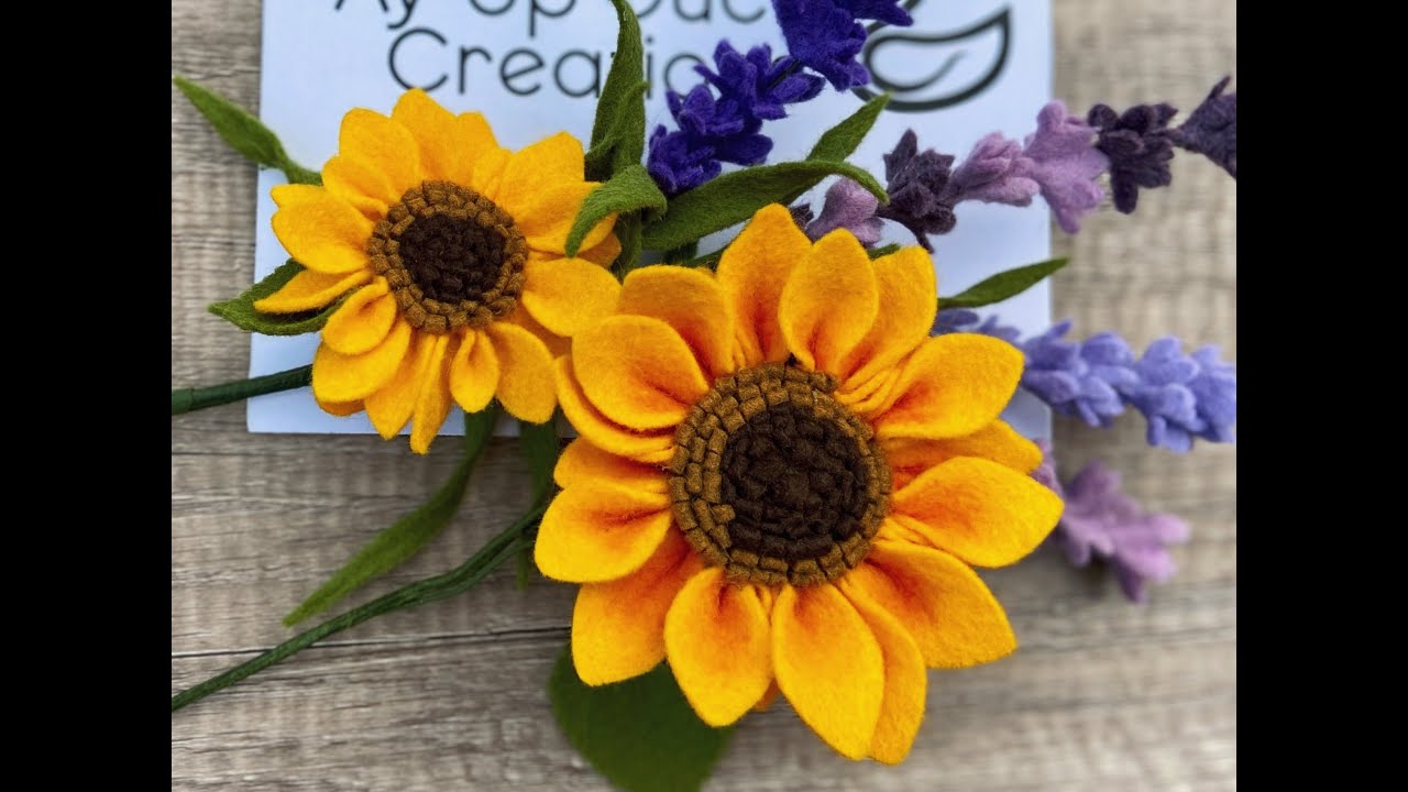 Stunning Felt Sunflower Tutorial