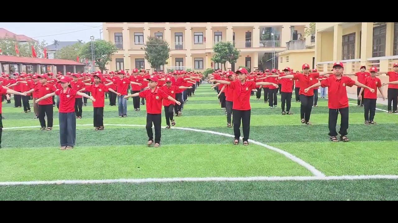 Đồng diễn Vovinam Trường Tiểu học Văn Hải - Ninh Bình