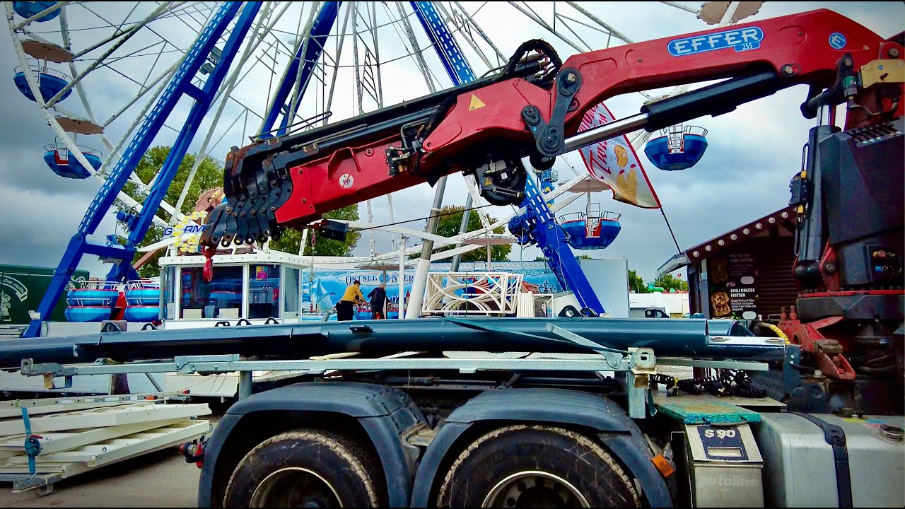 Sprödentalkirmes Herbstkirmes Krefeld Aufbau 2024