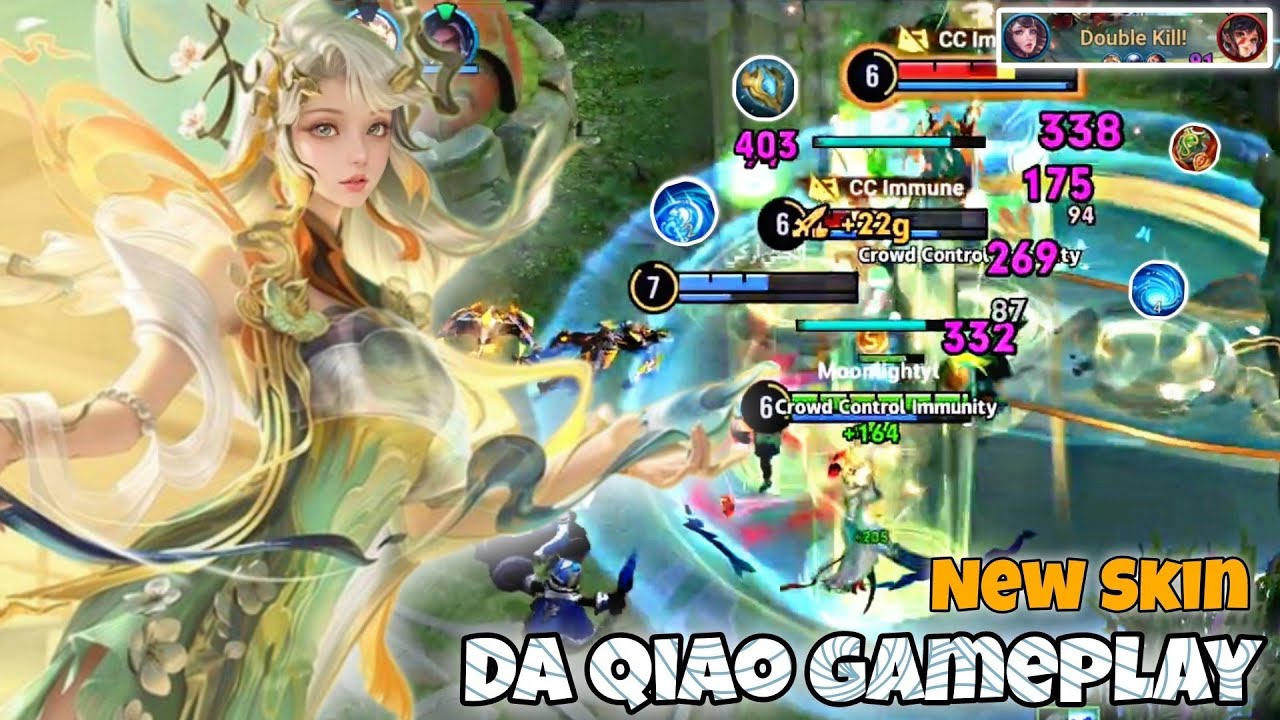 Da Qiao Roaming Pro Gameplay | New Dragon Skin | Honor of Kings HOK KOG