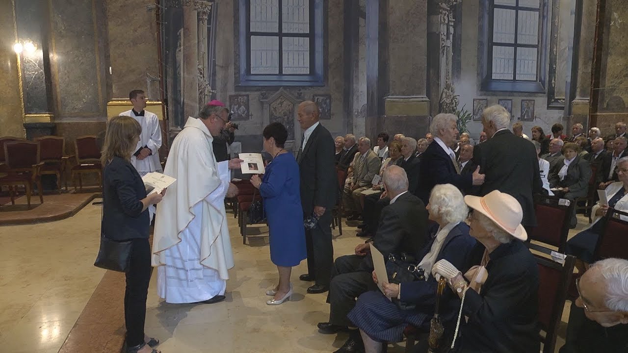 Jubiláns házaspárok adtak hálát a Győri Egyházmegye szívében