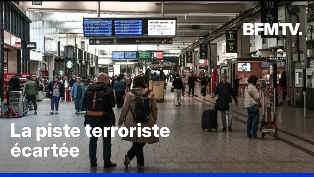 Un homme exhibe un couteau à la gare Montparnasse à Paris, un policier ouvre le feu