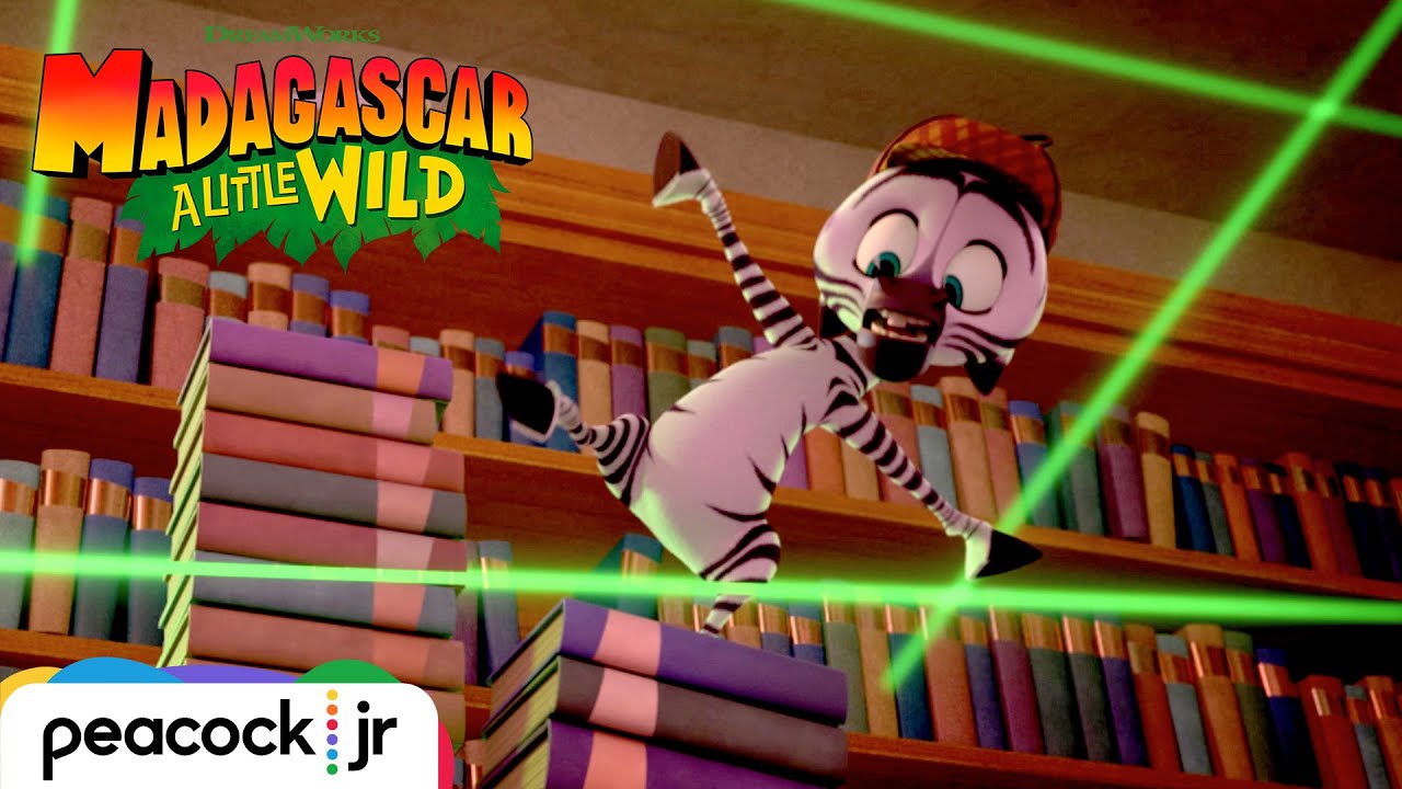 The Great Library Escape | MADAGASCAR A LITTLE WILD