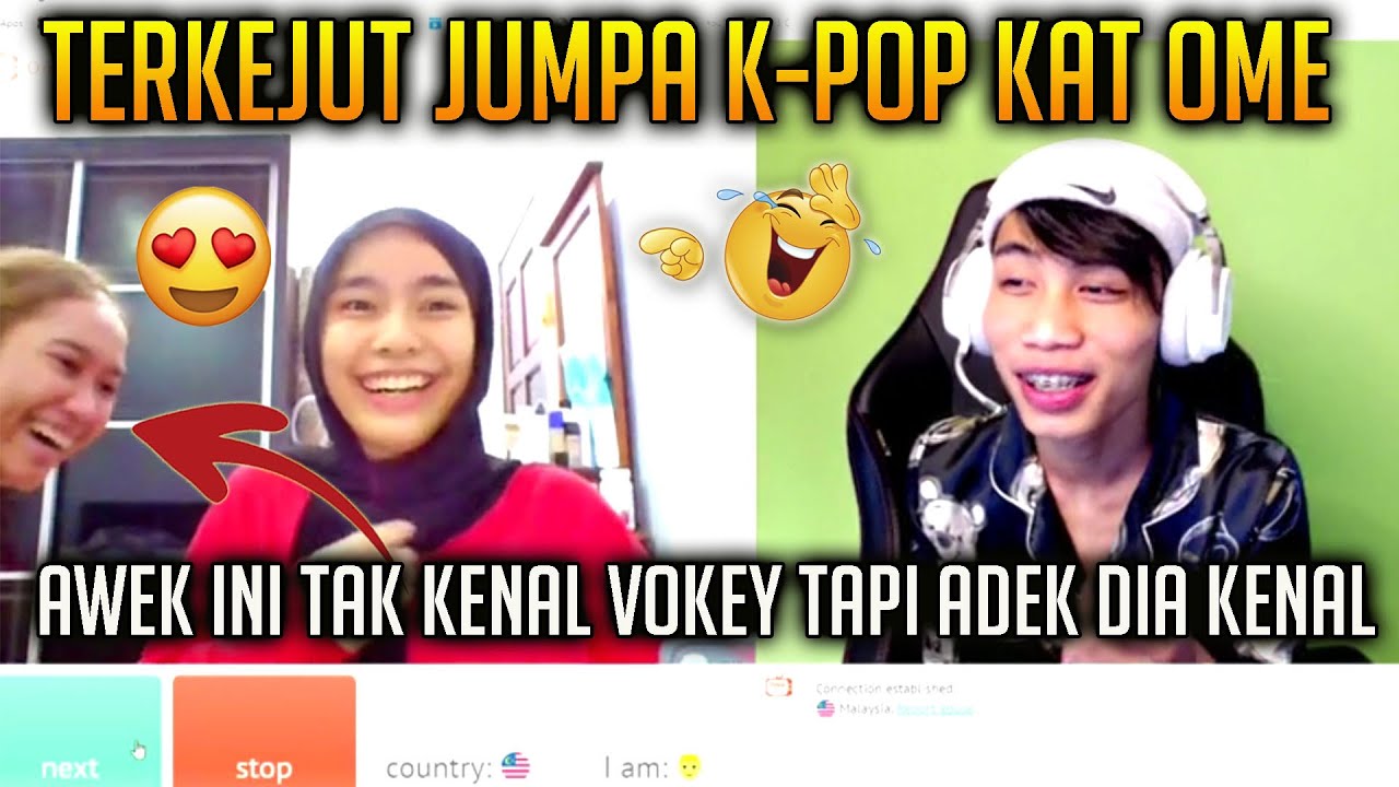 Terkejut Jumpa K-POP Vokey 😂 Awek ini Tak Kenal Vokey Tapi Adek Dia Kenal 😍😍 Vokey Ome Tv