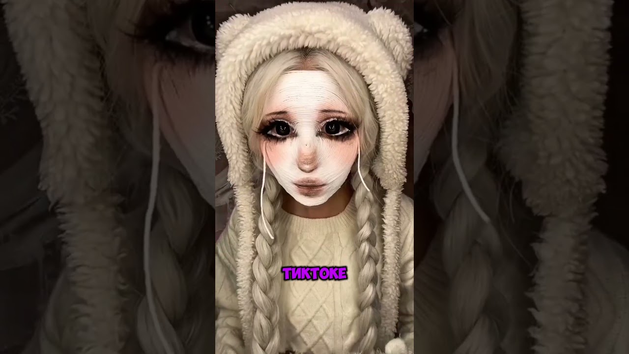 Мейкап из Ниток 🧶 | Новый Опасный Тренд в Тик Токе #shorts #мейкап #косметика #нитки #тикток #тренд