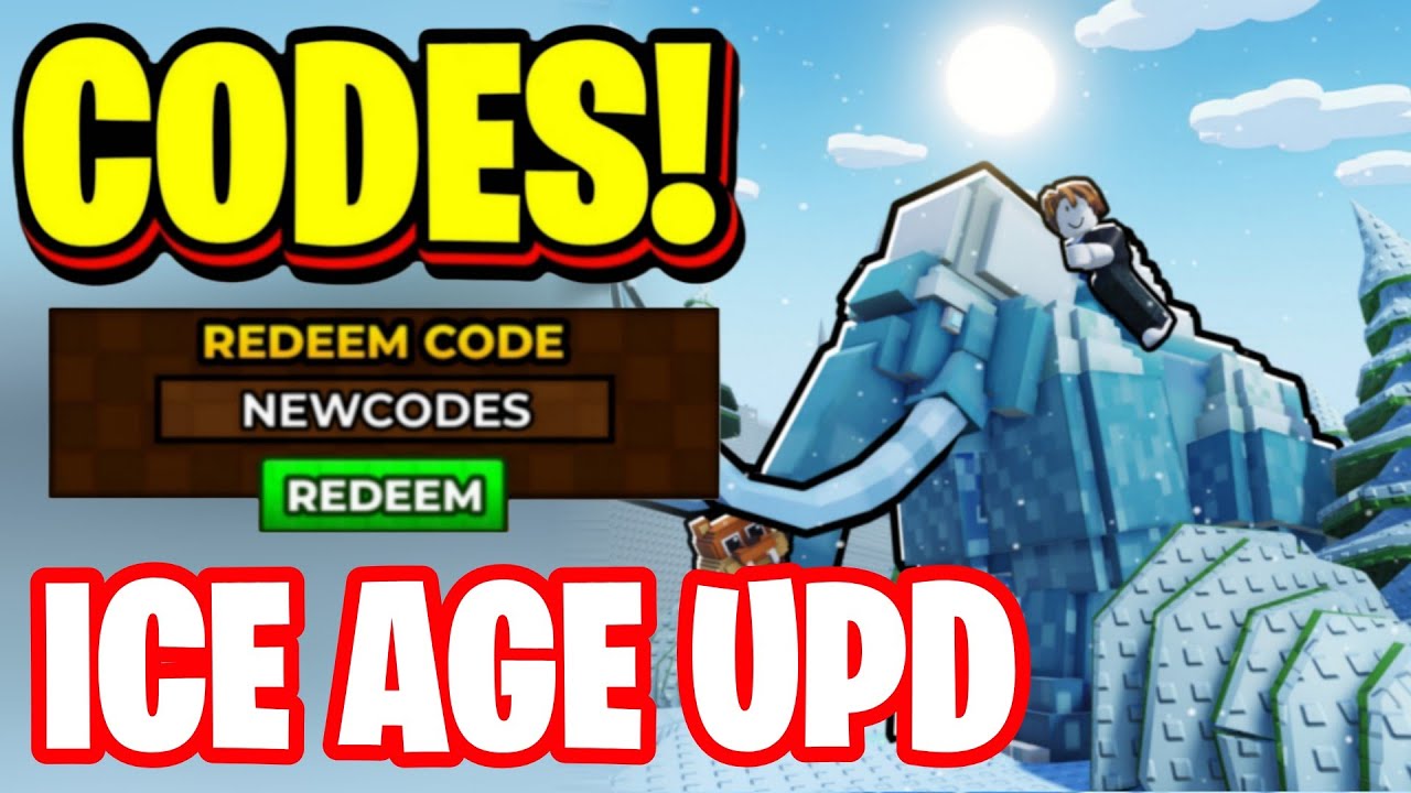 *ICE AGE* ALL WORKING ICE AGE UPDATE 8 CODES FOR RAISE ANIMALS! ROBLOX RAISE ANIMALS CODES