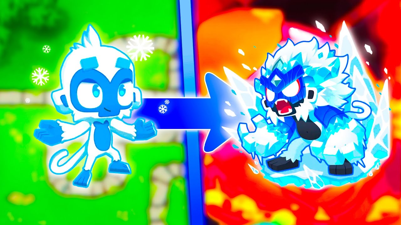 ICE MONKEY 0-0-0❄️➡ ICE PARAGON 5-5-5🥶! TESTUJEMY ICE PARAGON MONKEY NA BOSIE w Bloons TD 6 Polska