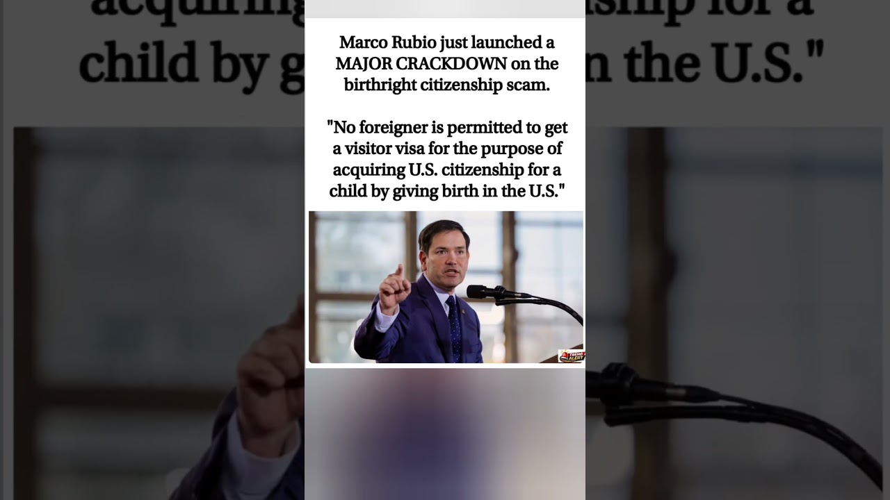 Major crackdown on birthright citizenship visas! 🇺🇸🛑#usa #trending #visarules #viral