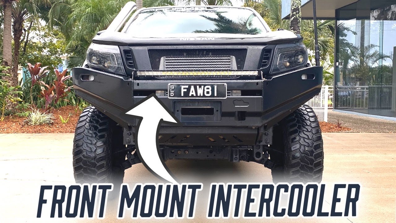 DIY $400 eBay Front mount Intercooler install for 4WD