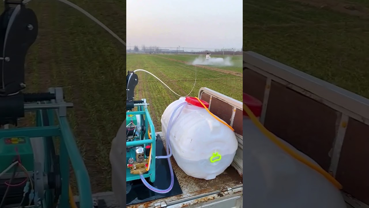 Gasoline powered field sprayer- Good tools and machinery make work easy