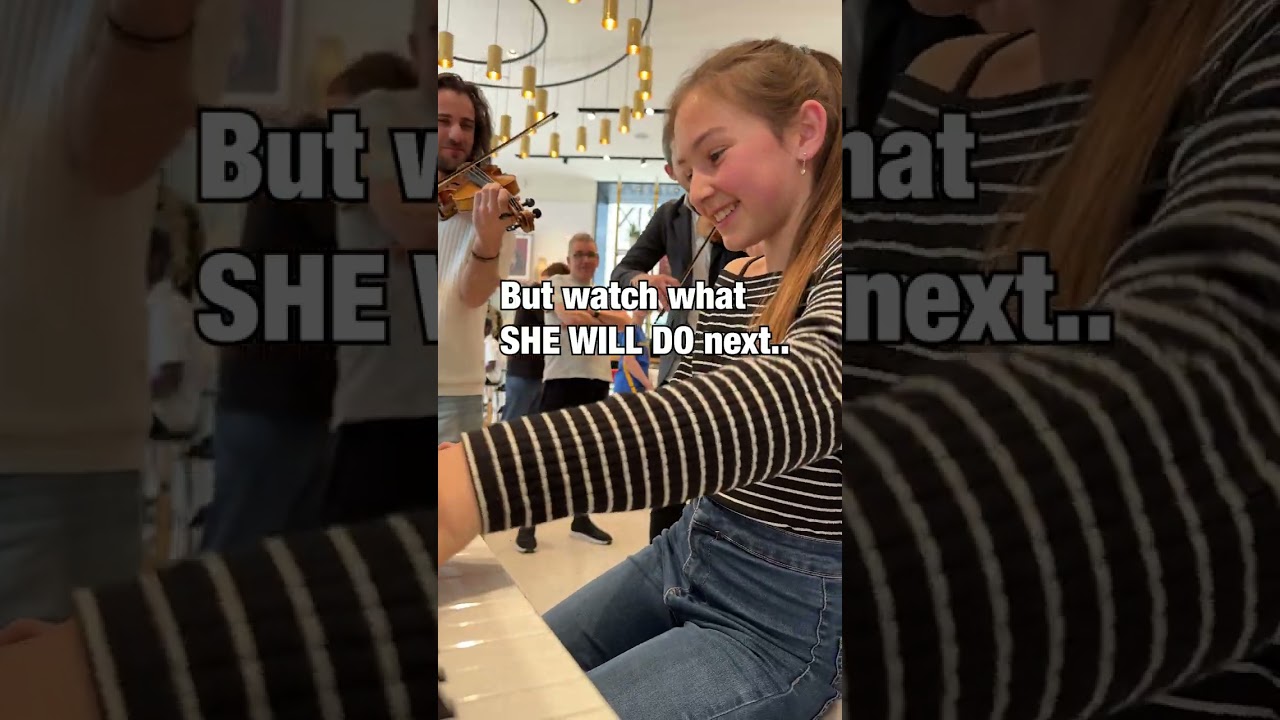 This 12 years old girl asked to play with us, but we couldn't expect how AMAZING she was ...
