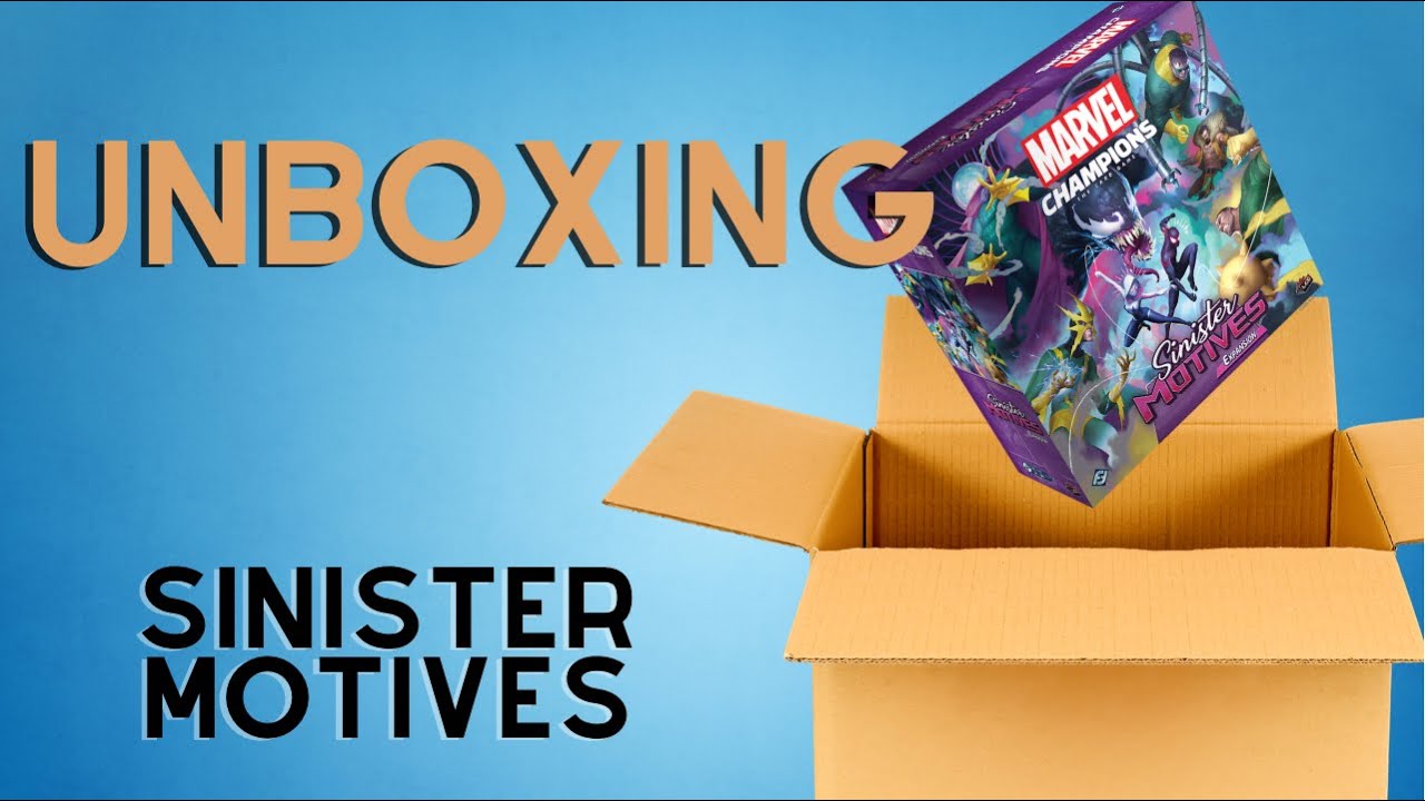 Sinister Motives Unboxing and First Impressions