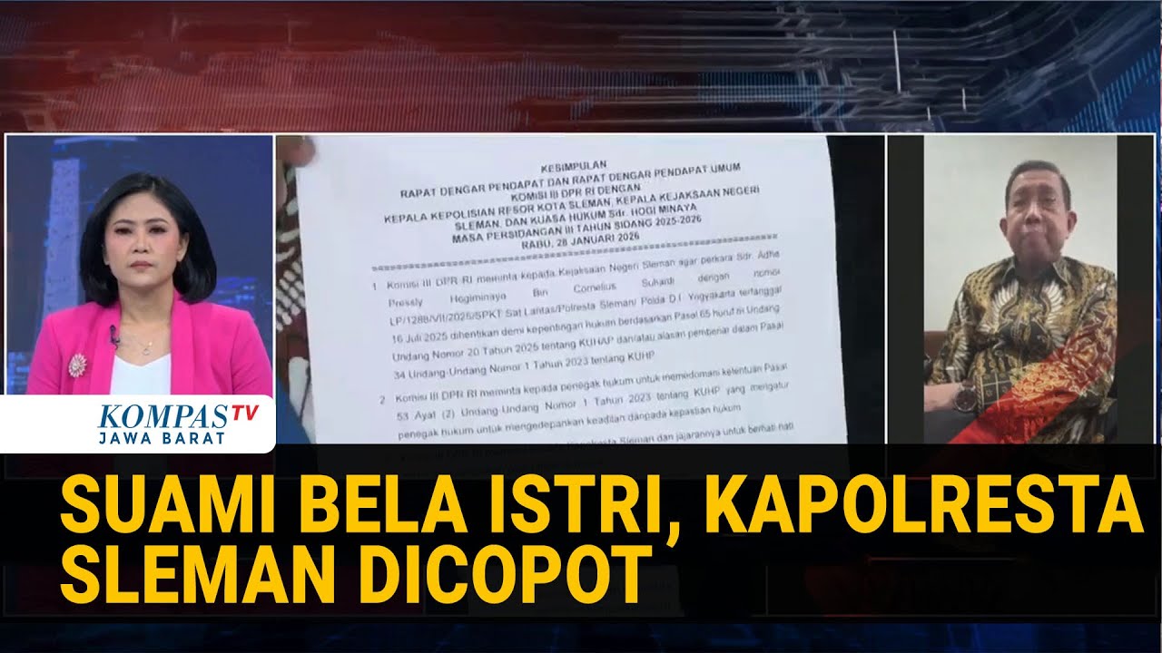 Anggota Komisi III DPR soal Kapolresta Sleman Dicopot Imbas Kasus Suami Kejar Jambret