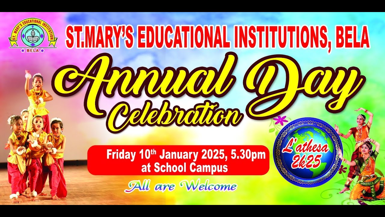 ST.MARY'S HIGH SCHOOL BELA | L' attesa- 2K25 | ANNUAL DAY | LIVE | 10-01-25 |