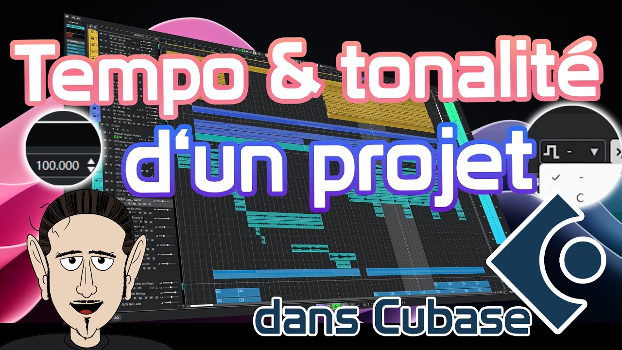 Définir et modifier le tempo et la tonalité d'un projet #cubase #tempo #tonalite #root #key #projet
