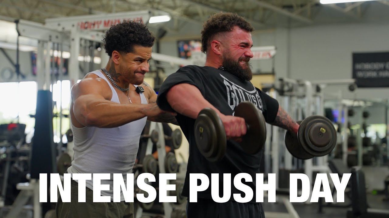 Old-School Gym Push Day | Vaughn Walker & Merk