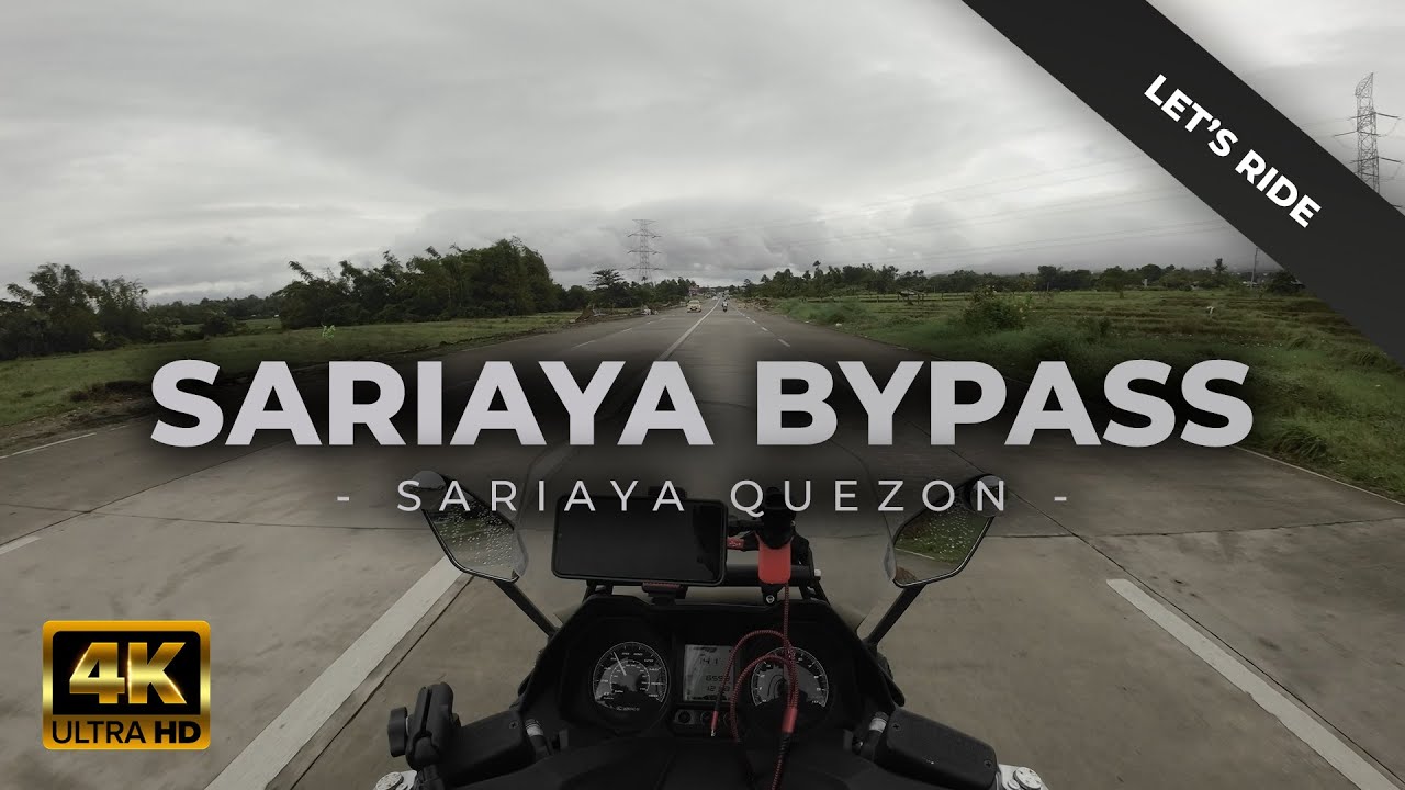 Sariaya bypass road motorcycle ride scooter ride in Sariaya Quezon 4K