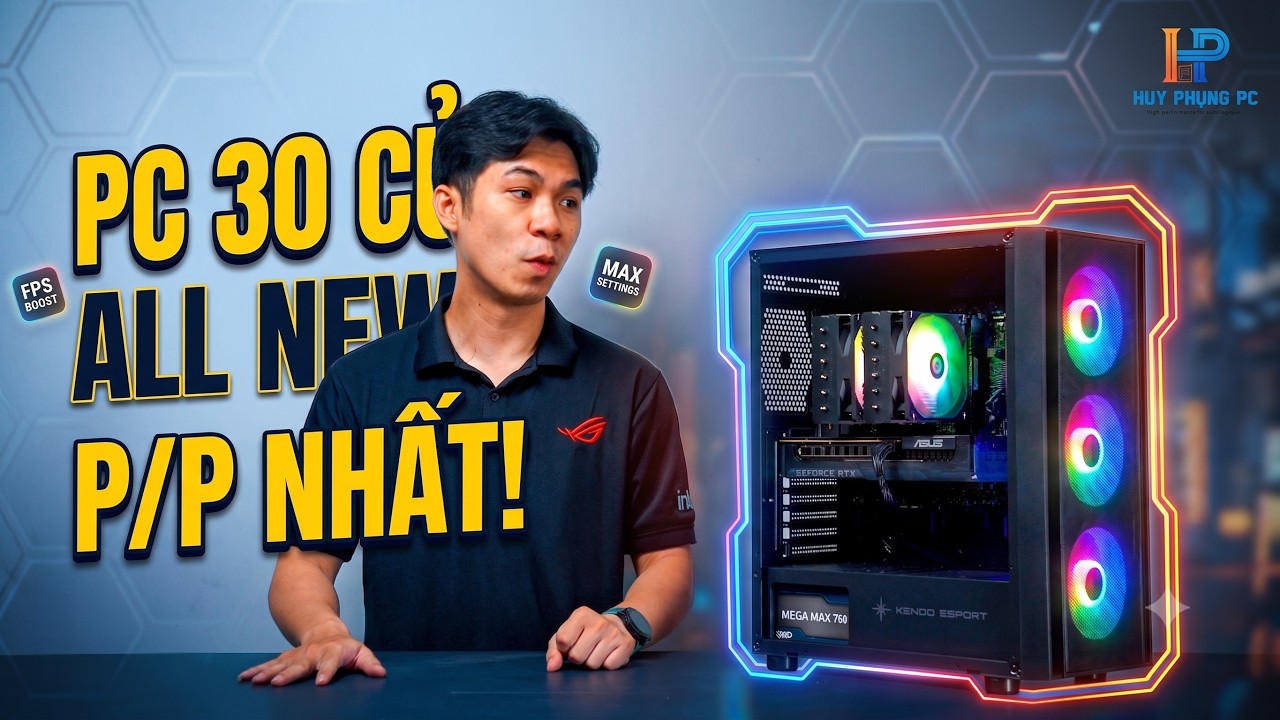 30 TRIỆU ALLNEW NHƯ N&Agrave;Y LIỆU Đ&Atilde; P/P NHẤT ?? PC 13700K vs RTX 5060 !!