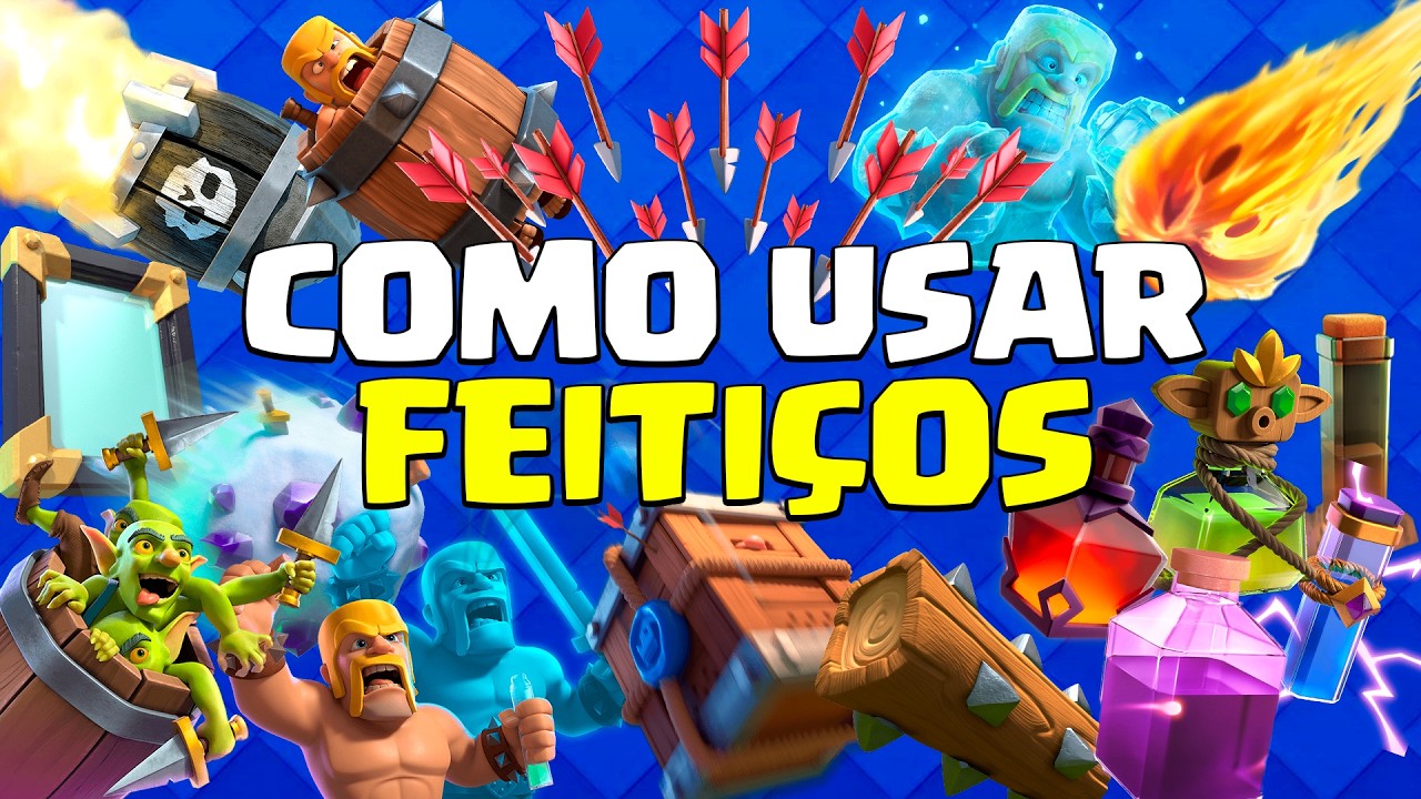 COMO USAR PERFEITAMENTE TODOS os FEITIÇOS do CLASH ROYALE