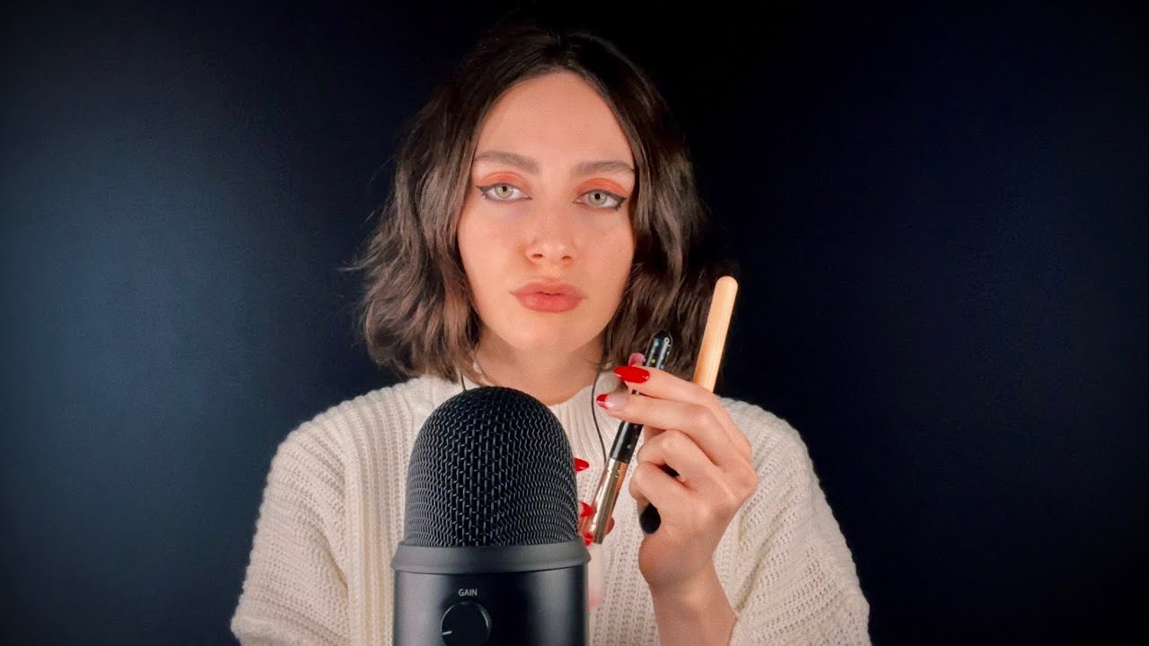ASMR MOUTH SOUNDS + TAPPING Y VISUAL CON MANOS Y BROCHA - ASMR ESPAÑOL ASMR ARGENTINA