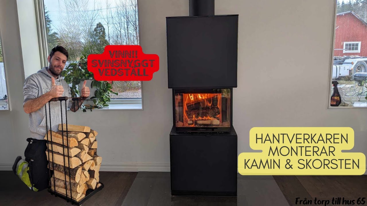 Montering av kamin & skorsten - Från torp till hus 65