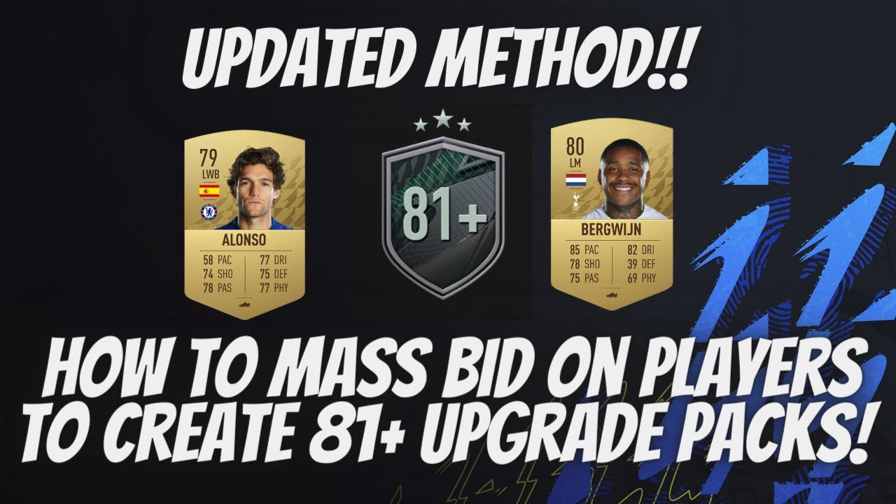 How To Mass Bid On Players To Create 81+ Upgrade Packs! * NEW METHOD! - FIFA 22