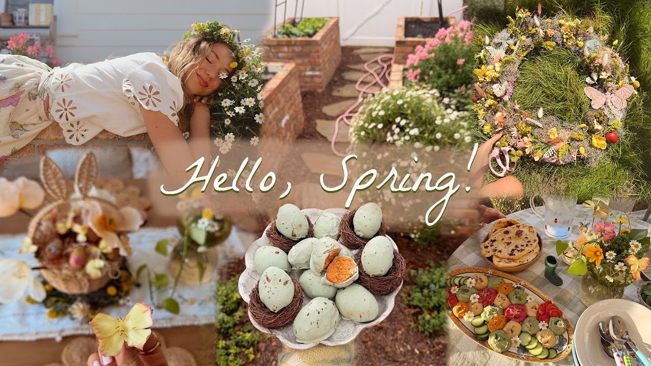 Celebrating Spring...🌼🧚 garden-inspired recipes, crafting, & Easter decor!