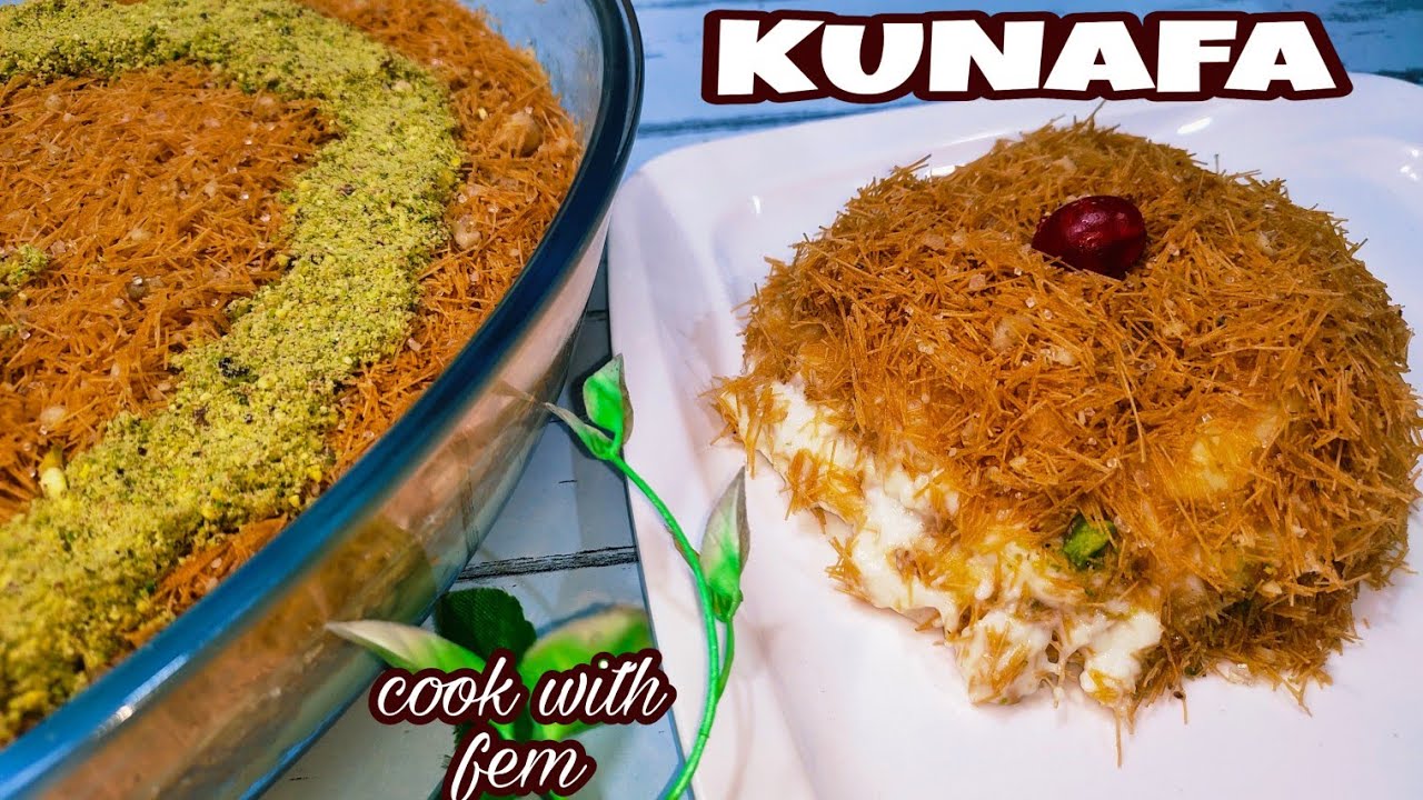 Kunafa 🏺 - Easiest Way To Make Kunafa | No Oven No Tandoor | Middle Eastern Dessert - Cook With Fem