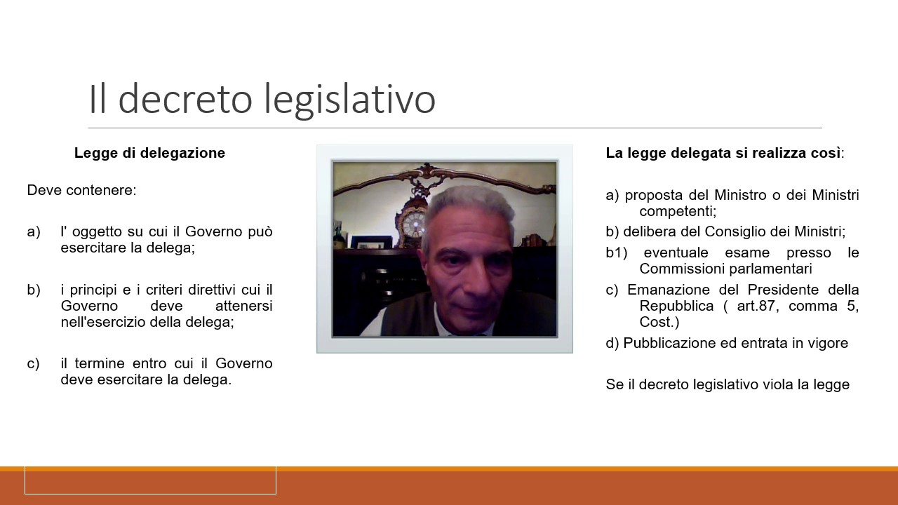 la funzione normativa del Governo