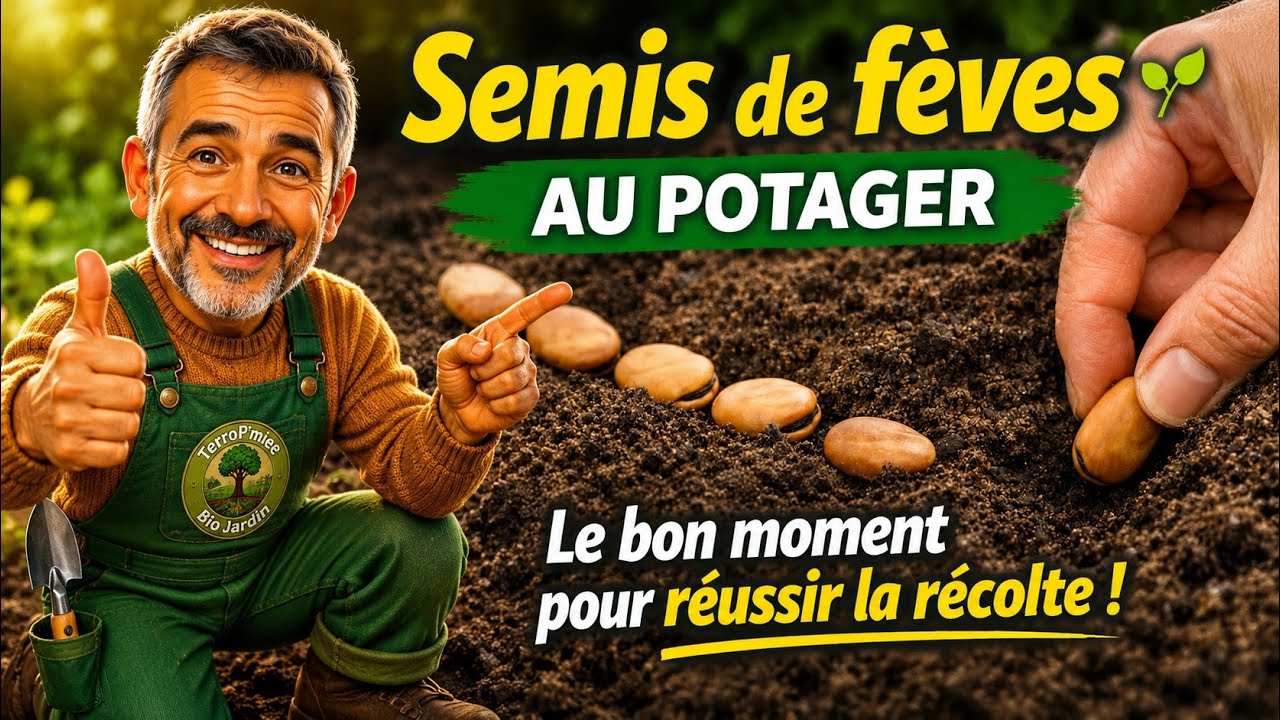 C’est le moment de semer les fèves au potager 🌱 ne rate pas cette étape !