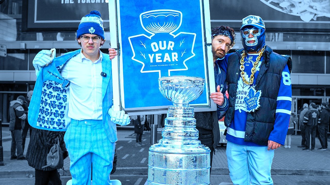 PLANNING THE MAPLE LEAFS PARADE WITH THE ACTUAL STANLEY CUP | Our Year Vlog 1