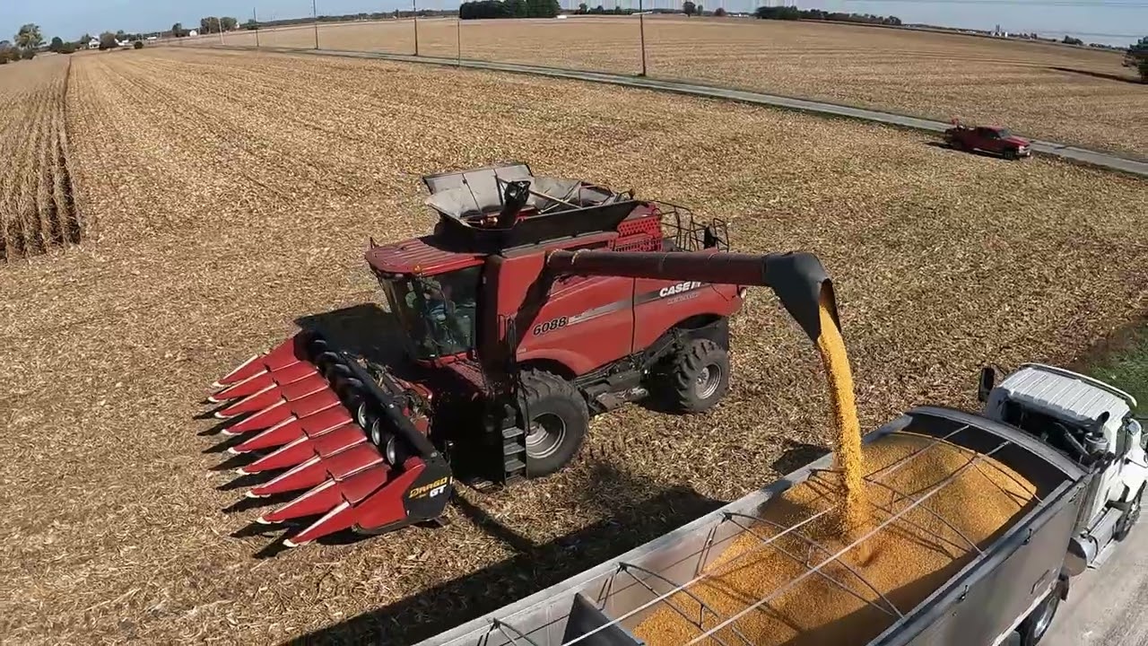 First Time Harvest Capture - CASE IH 6088 Axial-Flow® - Nice Corn Flow #harvestchaser
