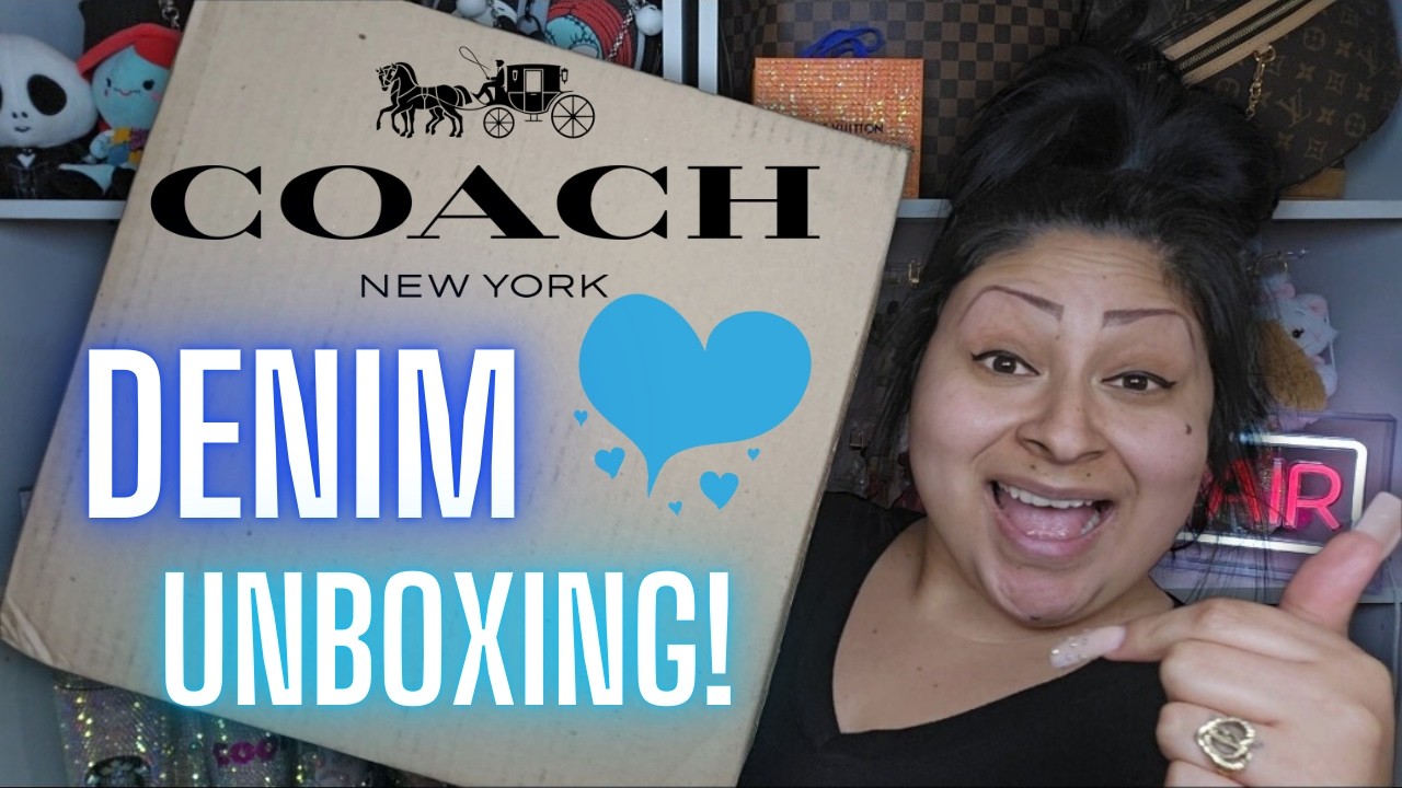 Coach Denim Unboxing! Large Rowan Satchel! SOLD OUT! 💙