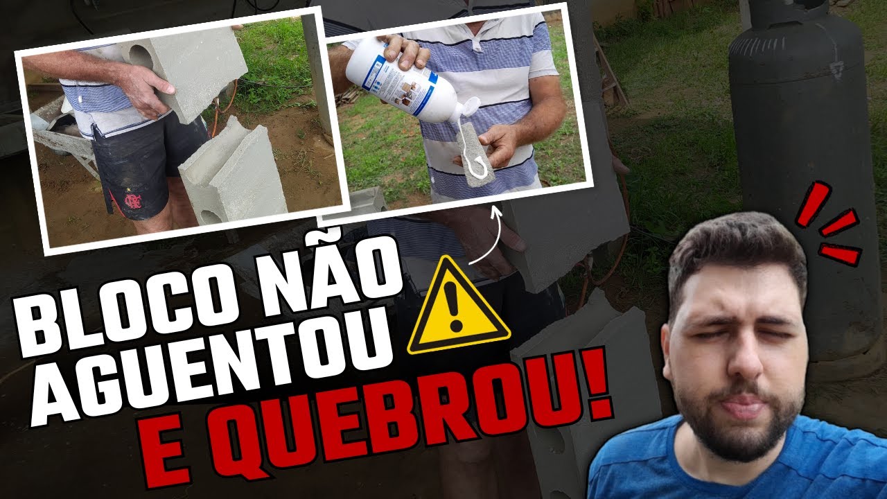 DEU RUIM! Tivemos que COLAR nosso Bloco de Concreto Celular Leve
