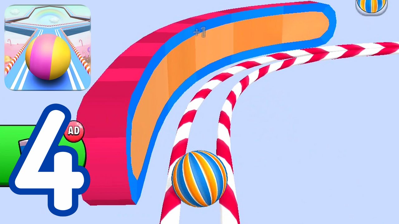 Candy Ball Run-(Gameplay 4)-Niveles Del 11 Al 20