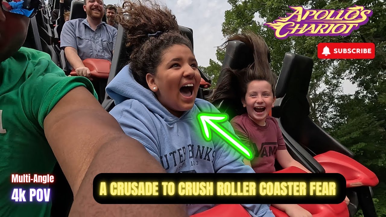 Busch Gardens Williamsburg Apollos Chariot Front Row POV 