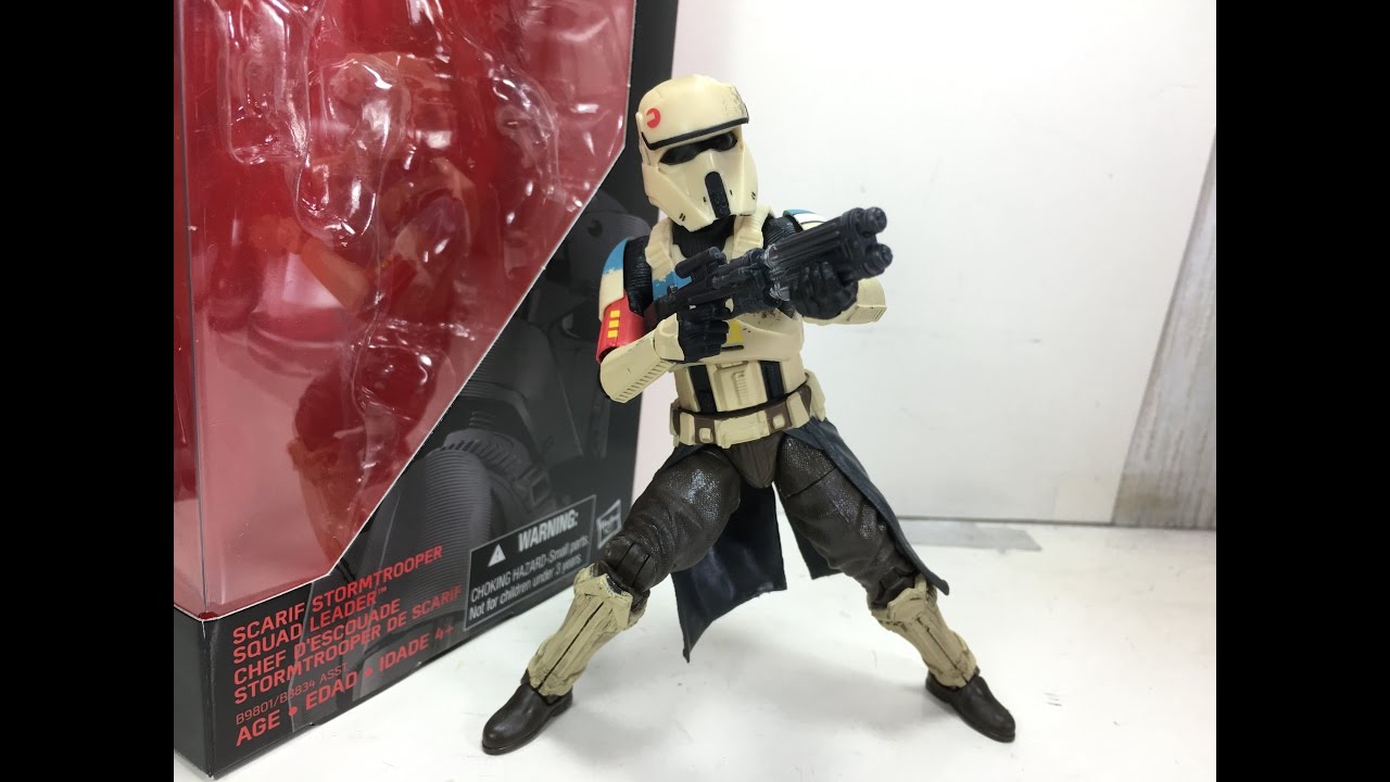 Star Wars Rogue One Black Series 6 Inch Scarif Stormtrooper Squad Leader Review
