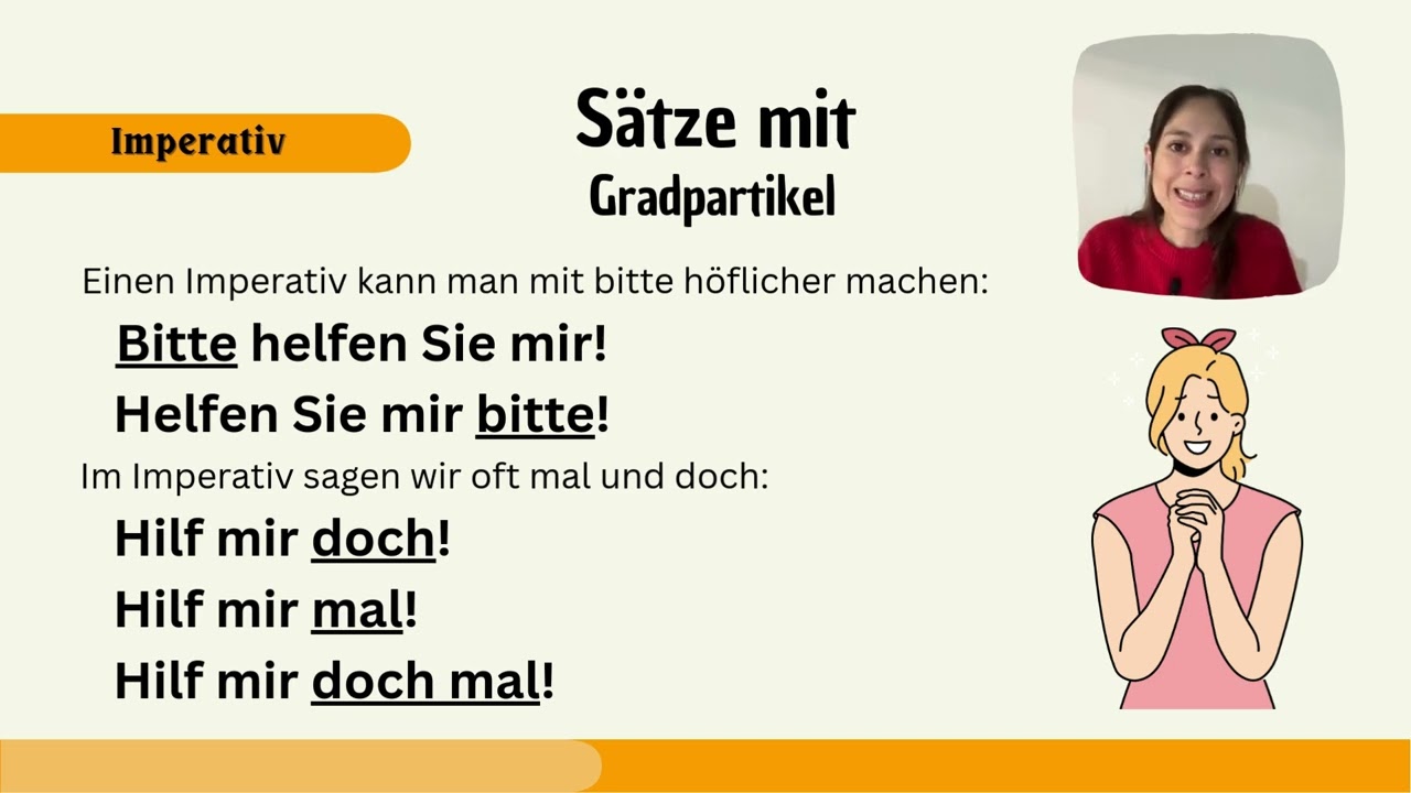 Curso de Gramática 🇩🇪A1 - 8/29 - Imperativo